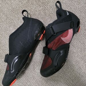 Nike Black and Red Cycling Shoes